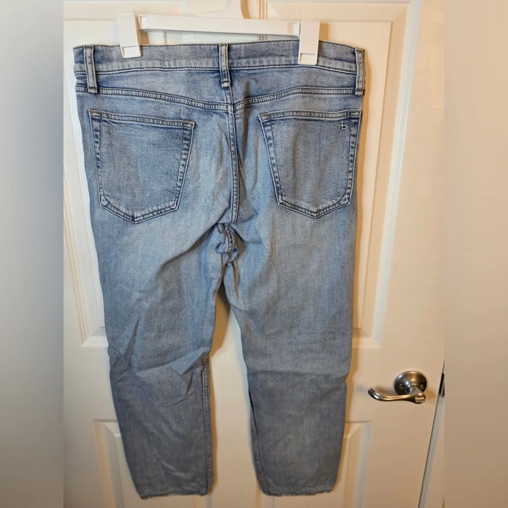 rag & bone Men's Sky Blue Slim Jeans - Picture 6 of 6